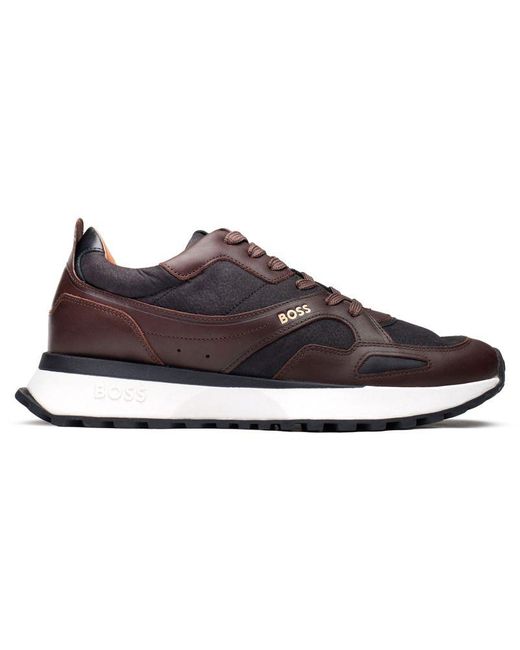 Boss Gray Jonah Runn Trainers for men