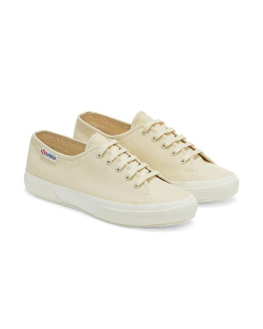 Superga White Ladies 2725 Trainers Light Eggshell/Avorio Nude)