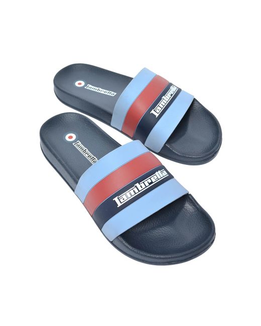 Lambretta Blue Prince Sliders for men