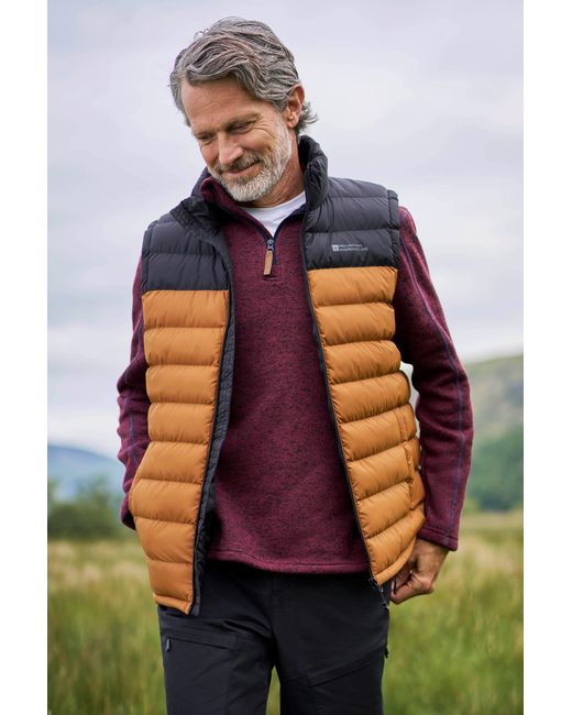 Mountain Warehouse Metallic 'Seasons' Padded Gilet With Two Front Pockets Water Resistant Walking Jacket Polyamide for men