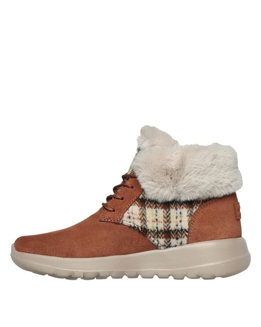 Skechers Brown The Go Joy Slip On Trainers