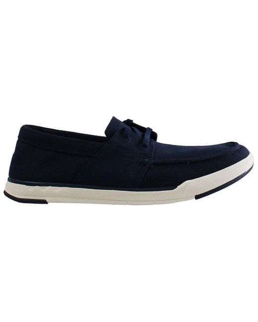 Clarks Blue Step Isle Base Shoes for men