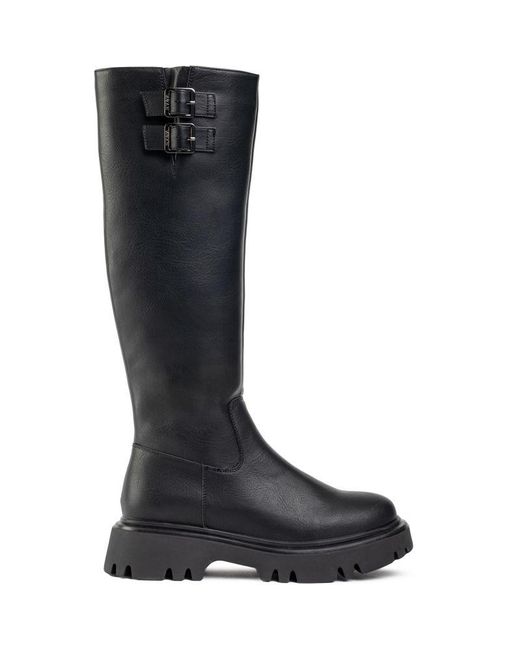 V.Gan Black Vegan Bram Knee High Boots
