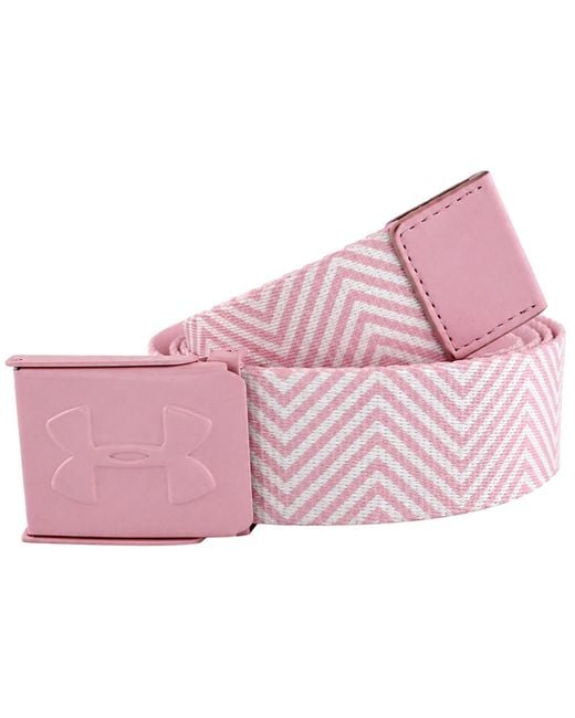 Under Armour Pink Printed Golf Belt