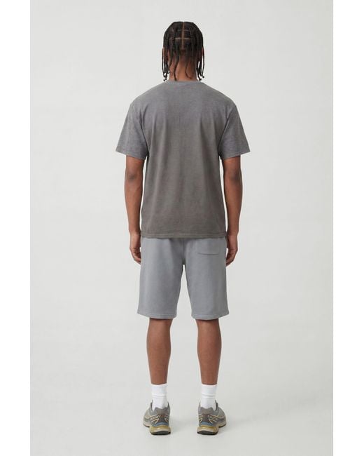 BoohooMAN Gray Oversized Worldwide Graffiti Print Spray Wash T-Shirt Cotton for men