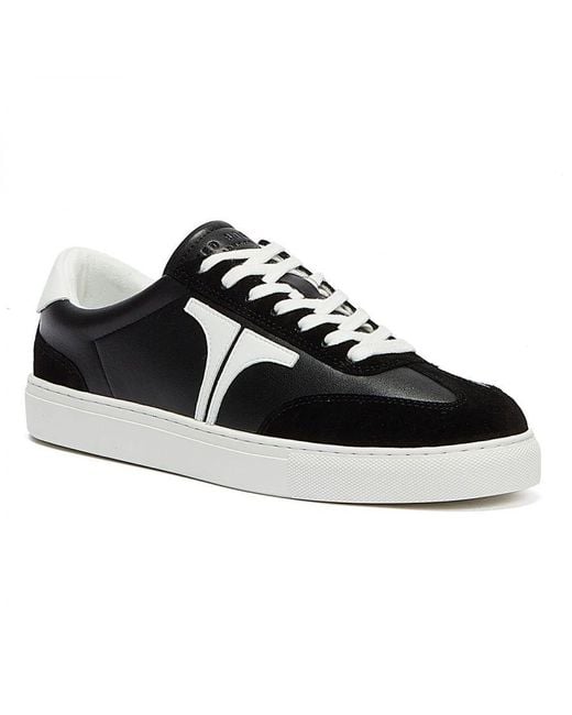 Ted Baker Black Robbert Trainers Leather for men