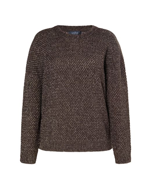 Usha Brown Strickpullover Damen