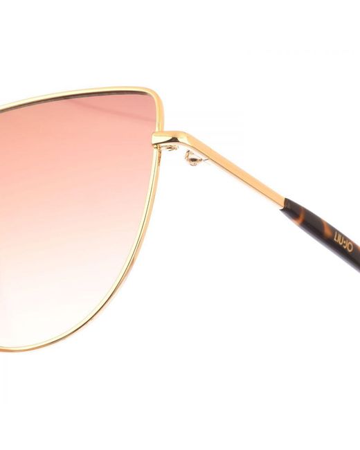Liu Jo Pink Metal Sunglasses