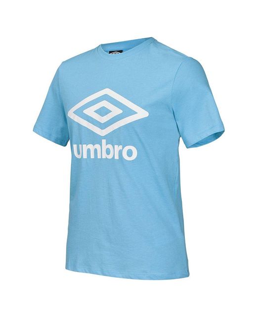 Umbro Blue Large Logo Sky T-Shirt for men