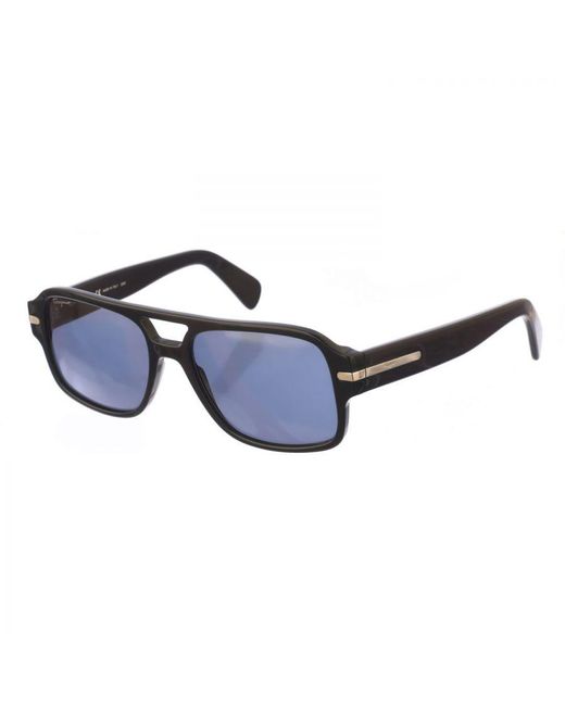 Ferragamo Blue Square Shaped Acetate Sunglasses Sf1038S