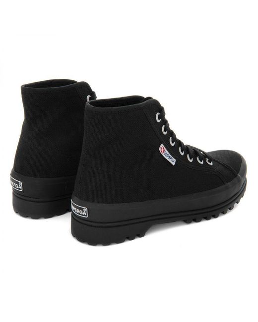 Superga Black Ladies 2341 Cotu Alpina High Tops