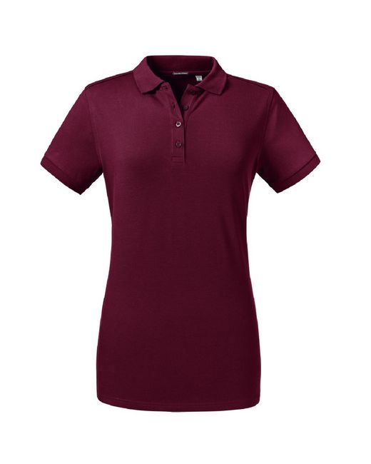 Russell Purple Ladies Tailored Stretch Polo