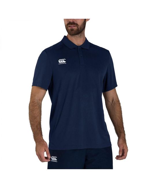 Canterbury Blue Club Dry Polo Shirt for men