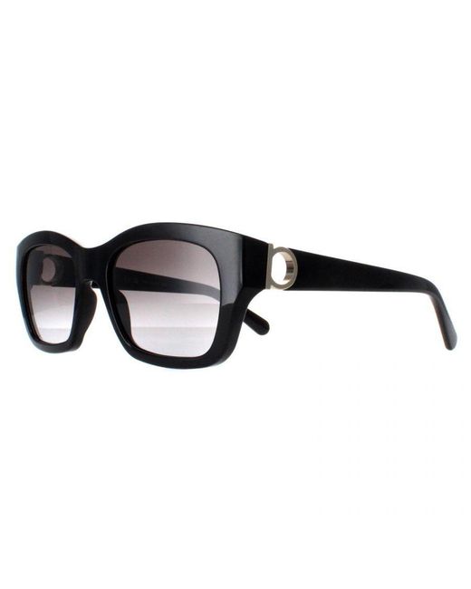Ferragamo Black Rectangle Gradient Sf1012S