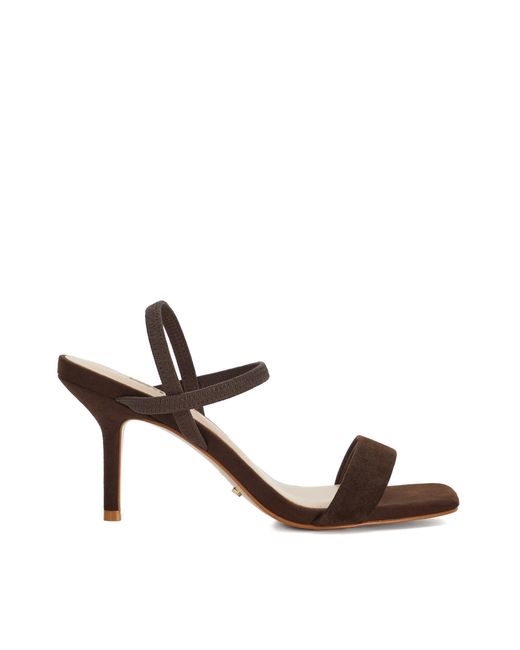 Dune Brown Methodical Mid Height Strappy Sandals