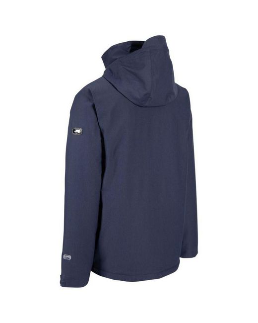 Trespass Blue Discott Waterproof Jacket for men