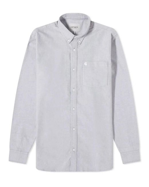 Carhartt White Rogers Oxford Shirt for men