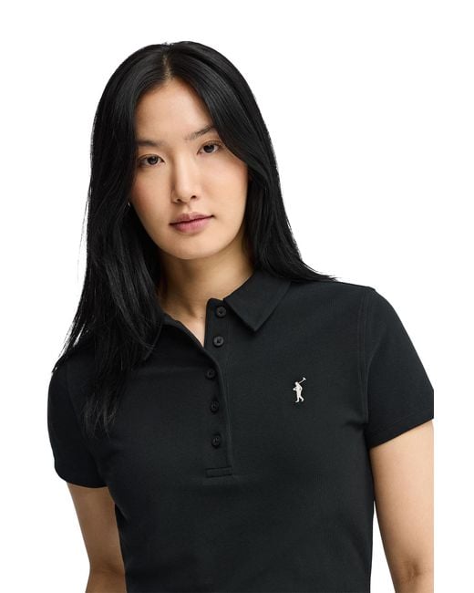 POLO CLUB Black Short Sleeve Slim Fit Shirt Polo-Shirt-S-S7