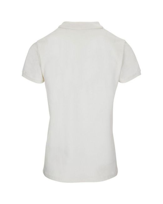 Sol's White Ladies Planet Piqué Organic Polo Shirt (Off)