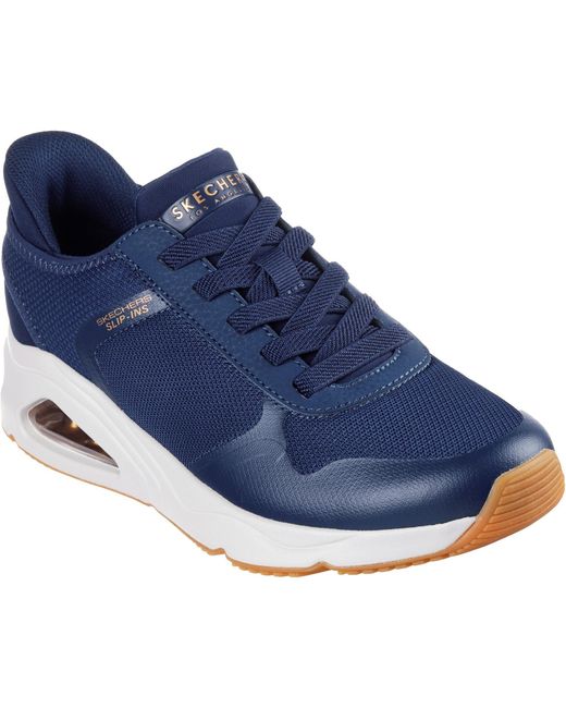 Skechers Blue Tres-Air Uno Easy Steppers 177116-Nvy Slip On Shoes