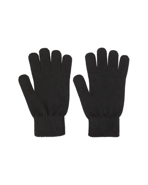 Mountain Warehouse Black Everyday Knitted Gloves Lightweight Warm Soft Breathable Winter Mittens