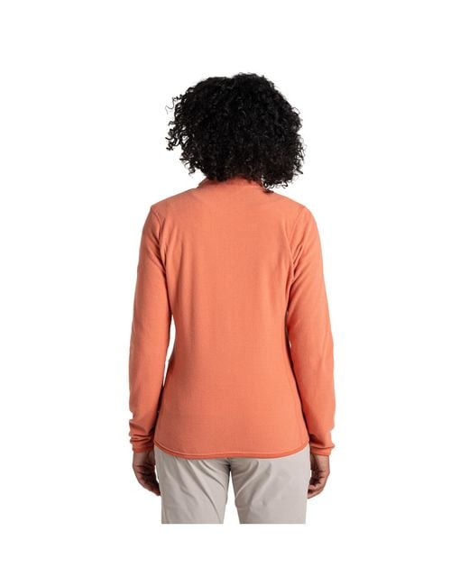 Craghoppers Orange Ladies Anya Nosilife Fleece Jacket Sandstone)