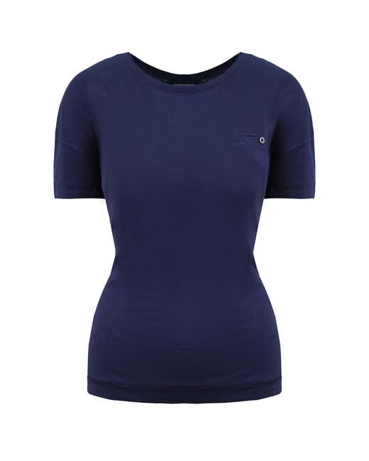 Champion Blue Heritage Fit T-Shirt Cotton