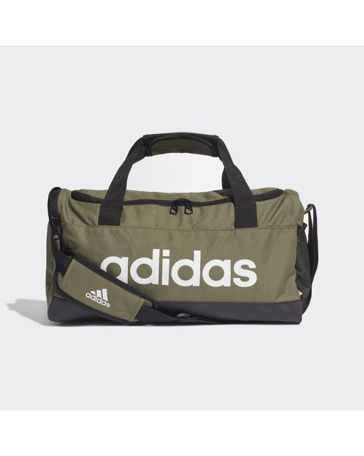 Adidas Black Essentials Logo Duffel Bag Extra Small