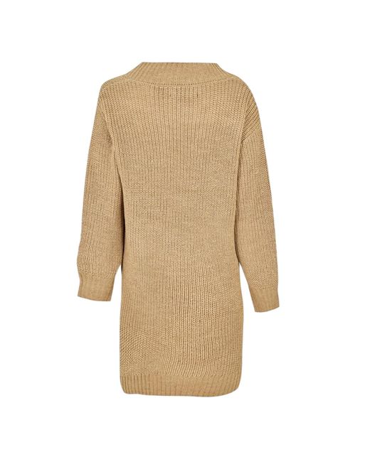 Threadbare Adeline Grof Gebreide Trui in het Natural