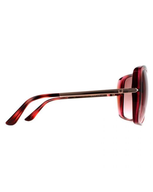 Guess Pink Square Tortoise Gradient Sunglasses