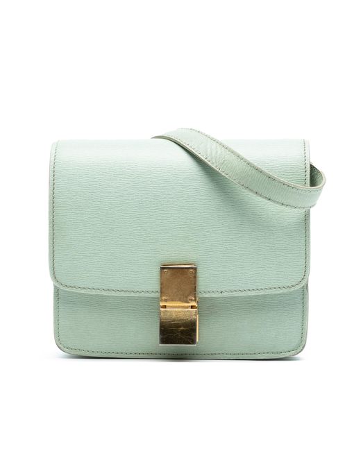 Céline Green Pre-Owned Small Calfskin Classic Box