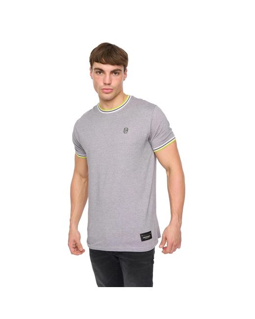 Crosshatch Gray Keraga T-Shirt Cotton for men