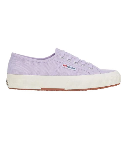 Superga White Adult 2750 Cotu Classic Vegan Trainers (Avorio/ Lilla)