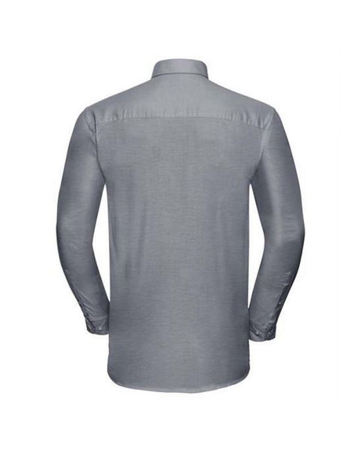Russell Blue Collection Long Sleeve Easy Care Oxford Shirt for men