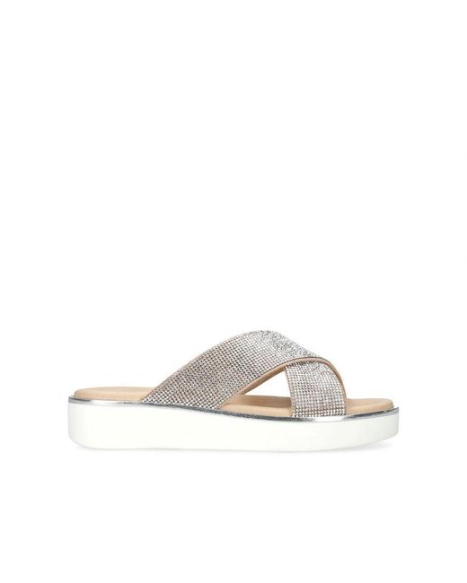 Carvela Kurt Geiger White Glamour Sandals