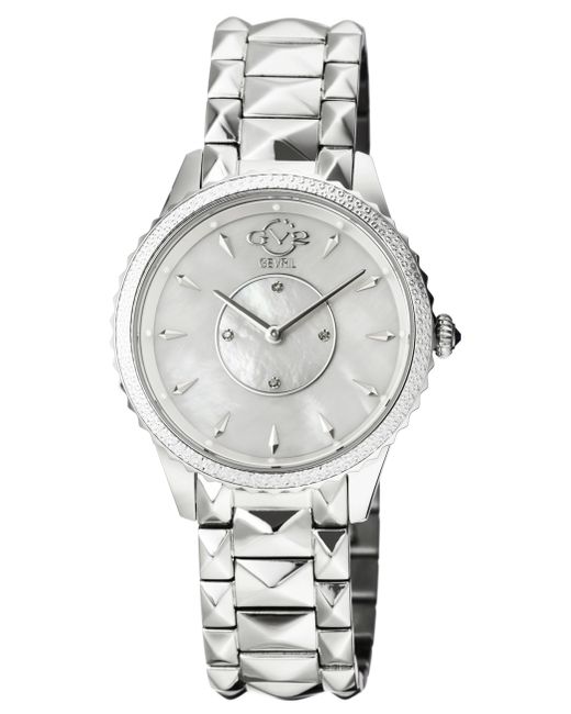 Gv2 Gray Siena Swiss Quartz Diamonds 11700-424 Stainless Steel Watch