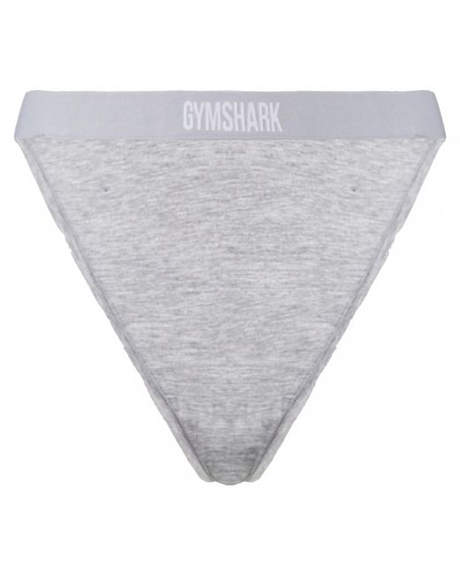 GYMSHARK Gray Cotton Thong