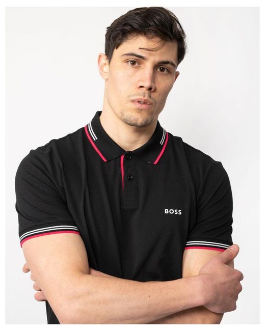 Boss Black Boss Paul Short Sleeve Polo Shirt With Contrast Tipping for men