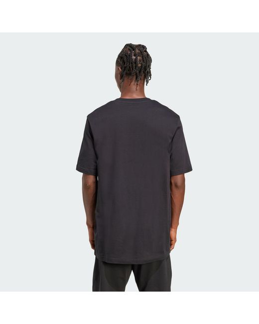 Adidas Black Mini Pizza Graphic Tee for men