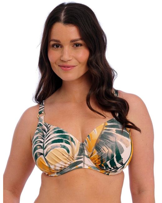 Fantasie Black 505727 Maya Bay Underwired Gathered Full Cup Bikini Top