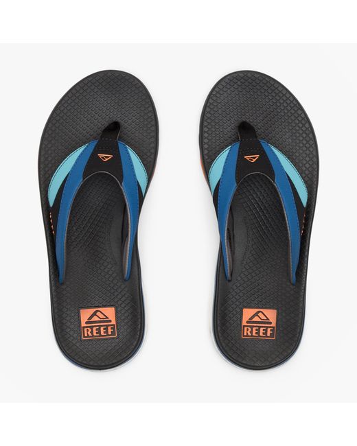 Reef Blue Fanning Toe-Post Sandals for men