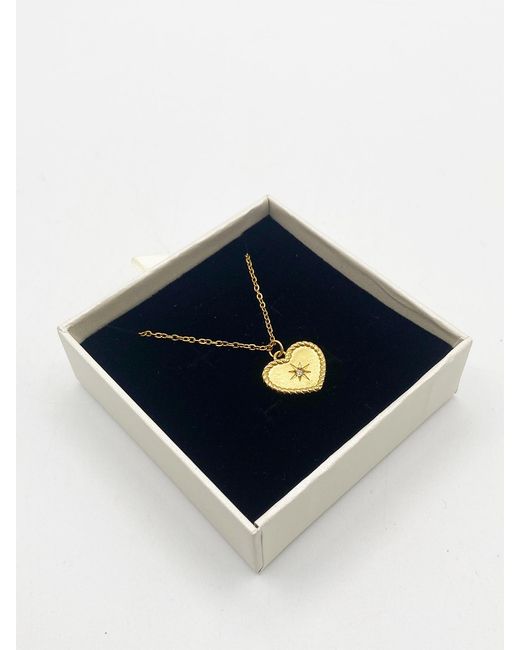 SVNX Blue Starry Heart Necklace