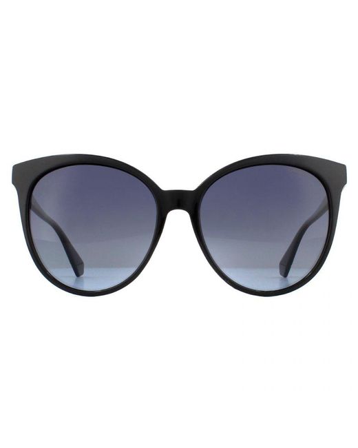 Polaroid Black Cat Eye Gradient Polarized Sunglasses