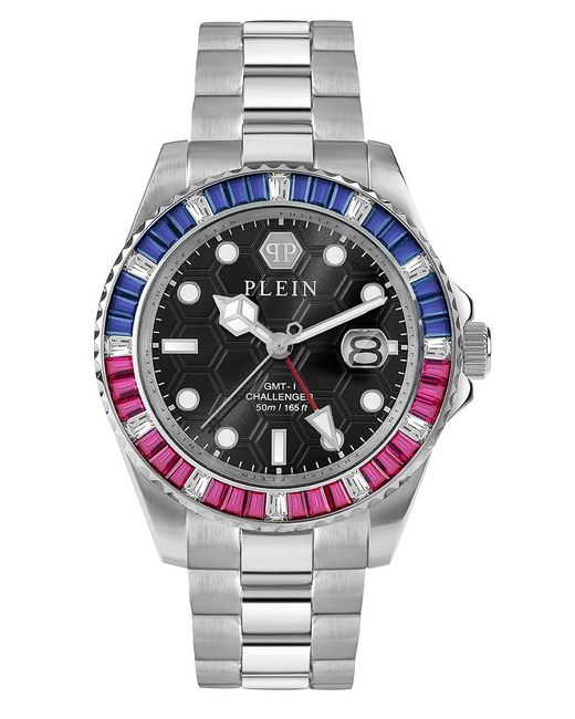 Philipp Plein Gray Gmt-I Challenger Baguettes Watch Pwpza0124 for men