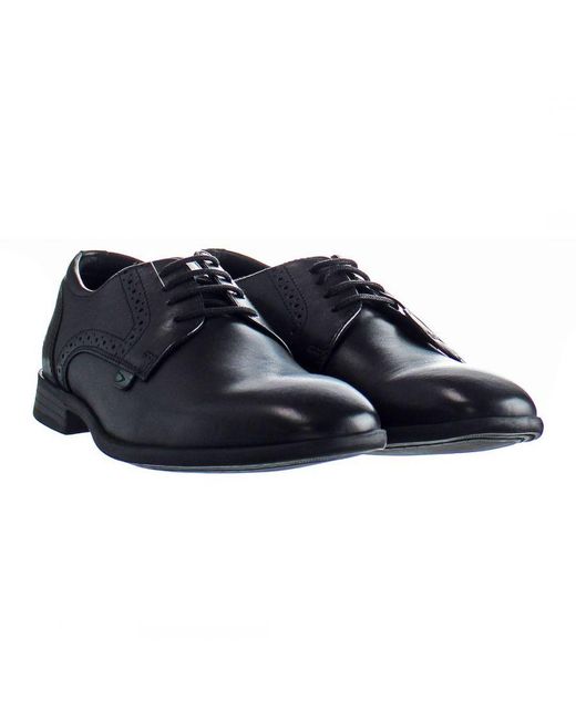 Kickers Blue Jarle Shoes Leather for men