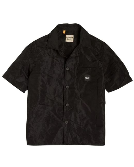 GALLERY DEPT. Black Gd Parker Shirt Top Cotton for men