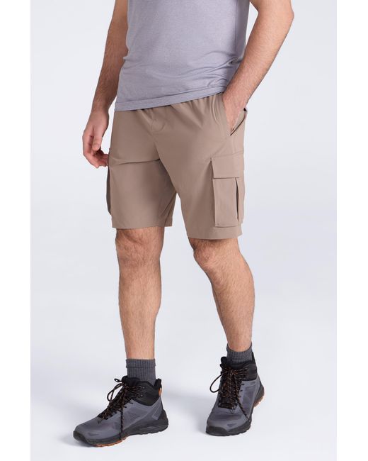 Mountain Warehouse Natural 'Everyday' Cargo Shorts Uv50 Protection Stretch Multi Pocket Casual Short Pants for men