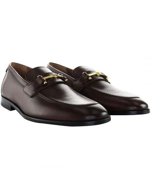 Ted Baker Black Romulos Snaffle Loafers Shoes Leather for men