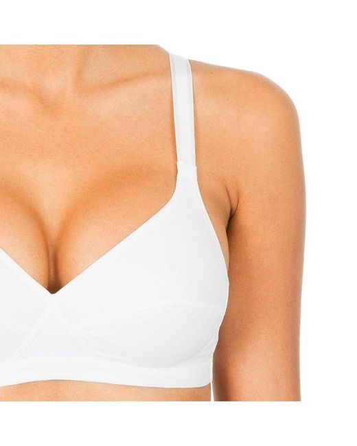 Playtex White Magic Cross-Over Wireless Bra 00Bd