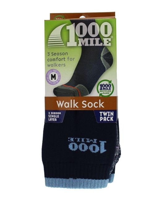 1000 Mile Socks Blue 1000 Mile Socks Womens
